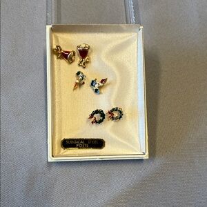 Elegant Gold and Red Women Jewelry Set